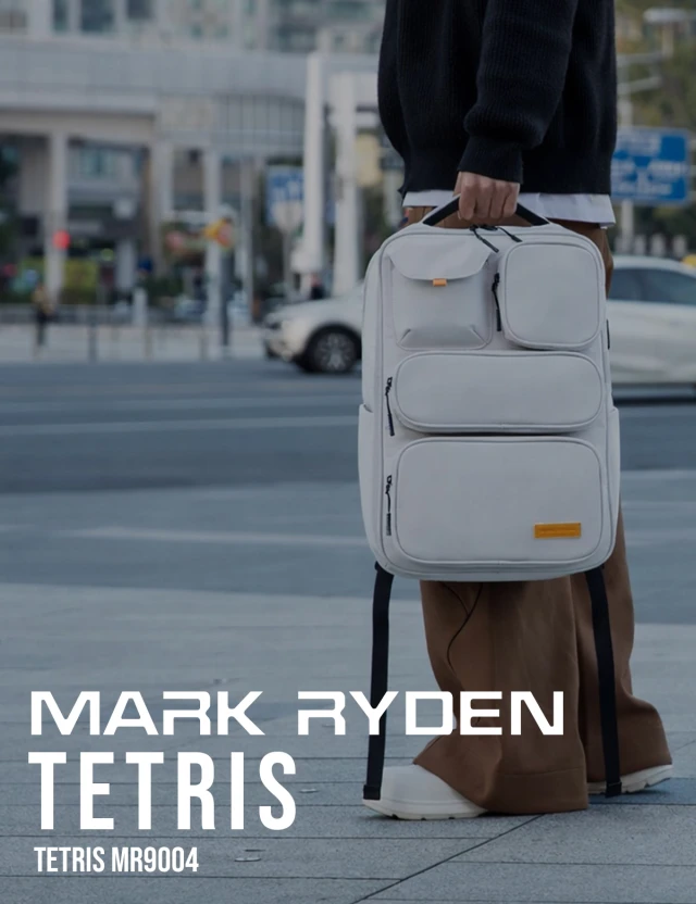 Backpack Mark Ryden Tetris Grey